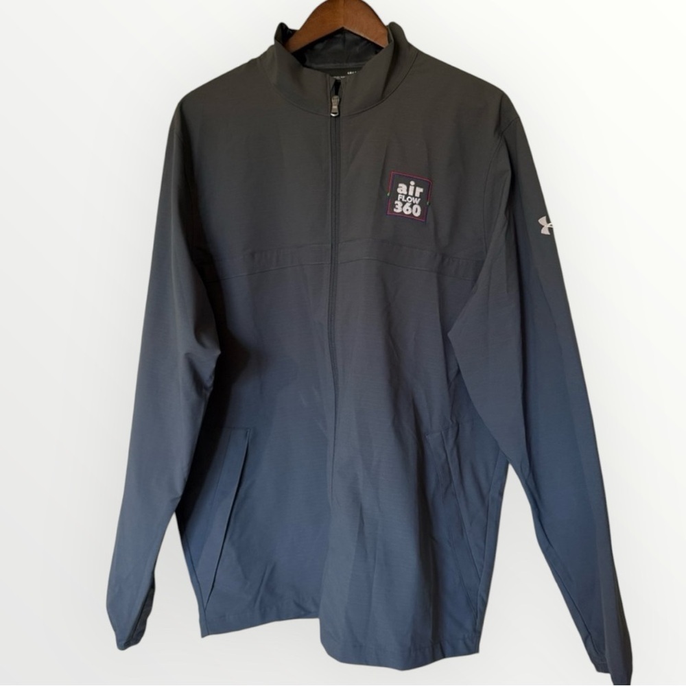 Under Armour gray windbreaker under armour jacket men’s size large